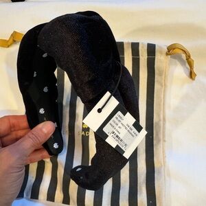 Lele Sadoughi Black Velvet Headband